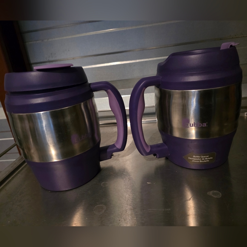 Set of PURPLE BUBBA JUGS - BUILT IN BOTTLE OPENER